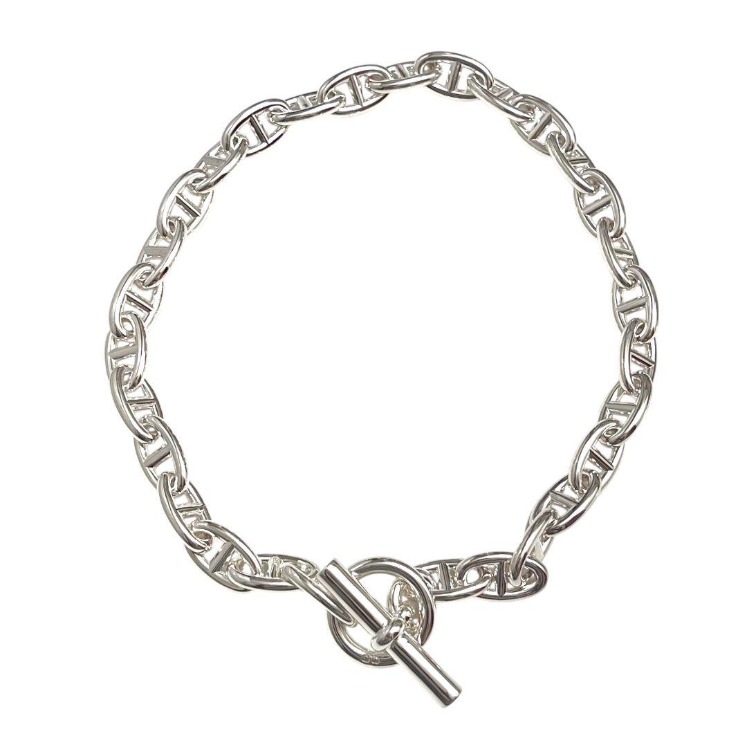 HERMES エルメス シェーヌダンクルGM 29コマ シルバー ネックレス