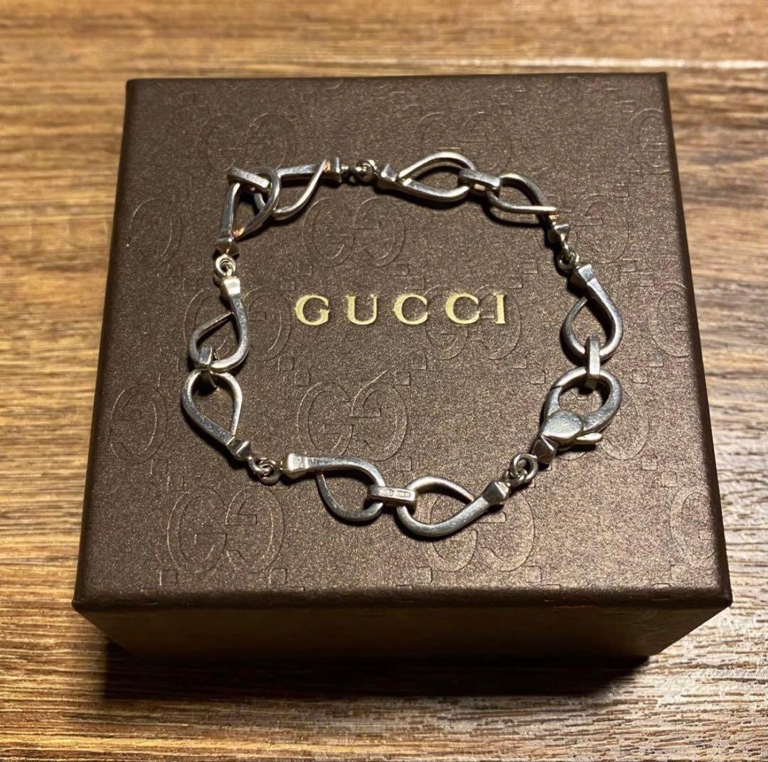OLD GUCCI ホースビット SV925 ブレスレット 古着