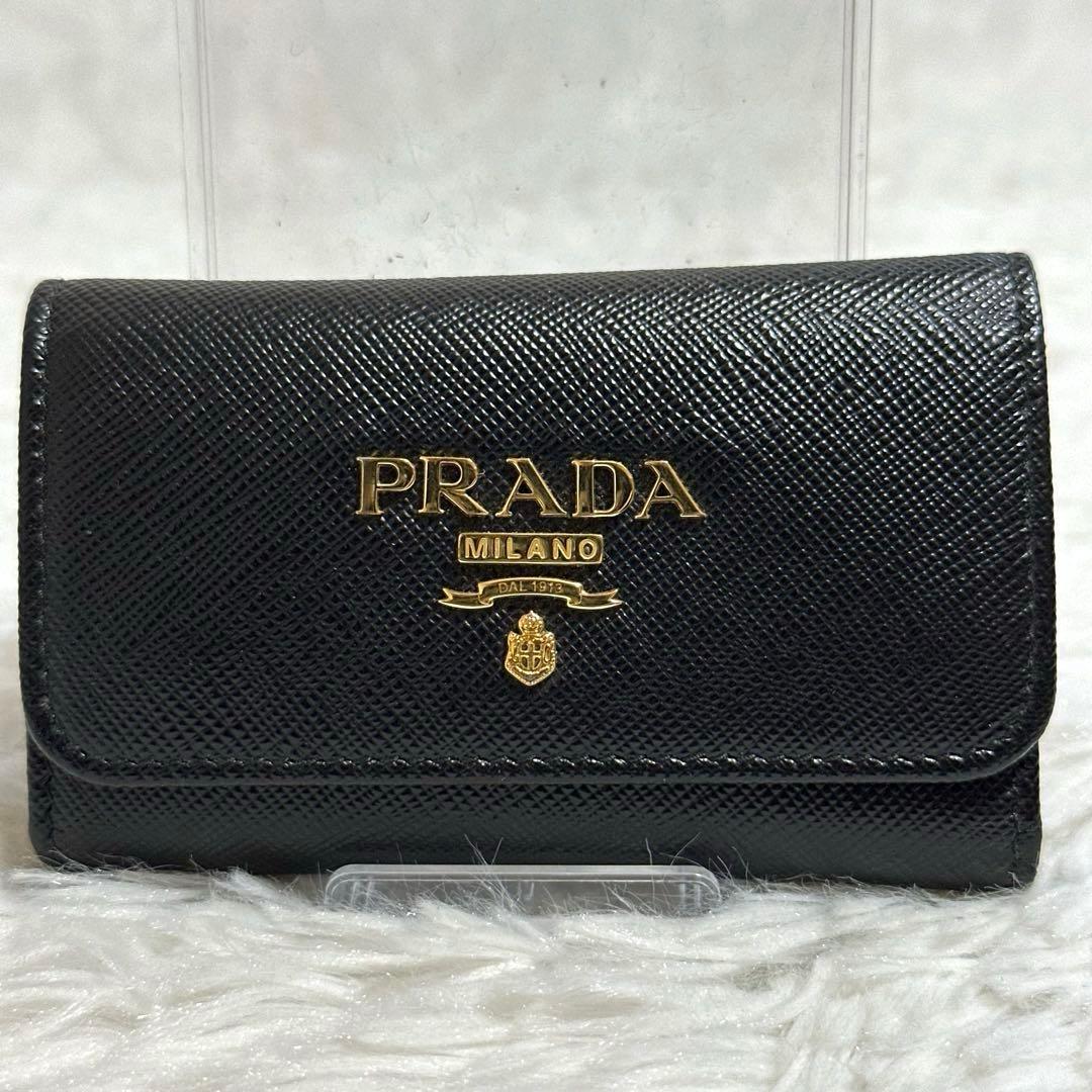 megane 未使用級✨PRADA キーケース 4連 サフィアーノ レザー