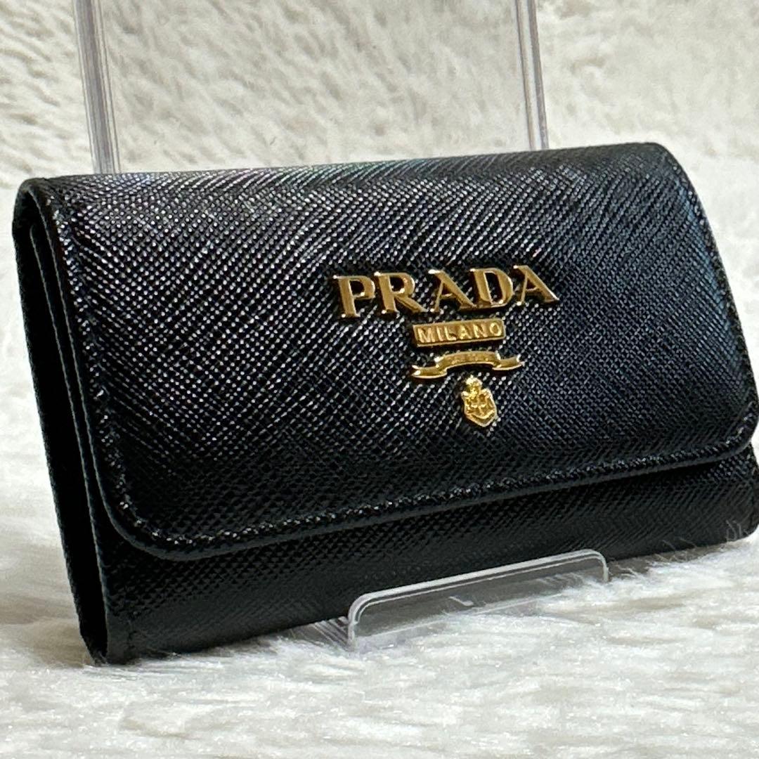megane 未使用級✨PRADA キーケース 4連 サフィアーノ レザー