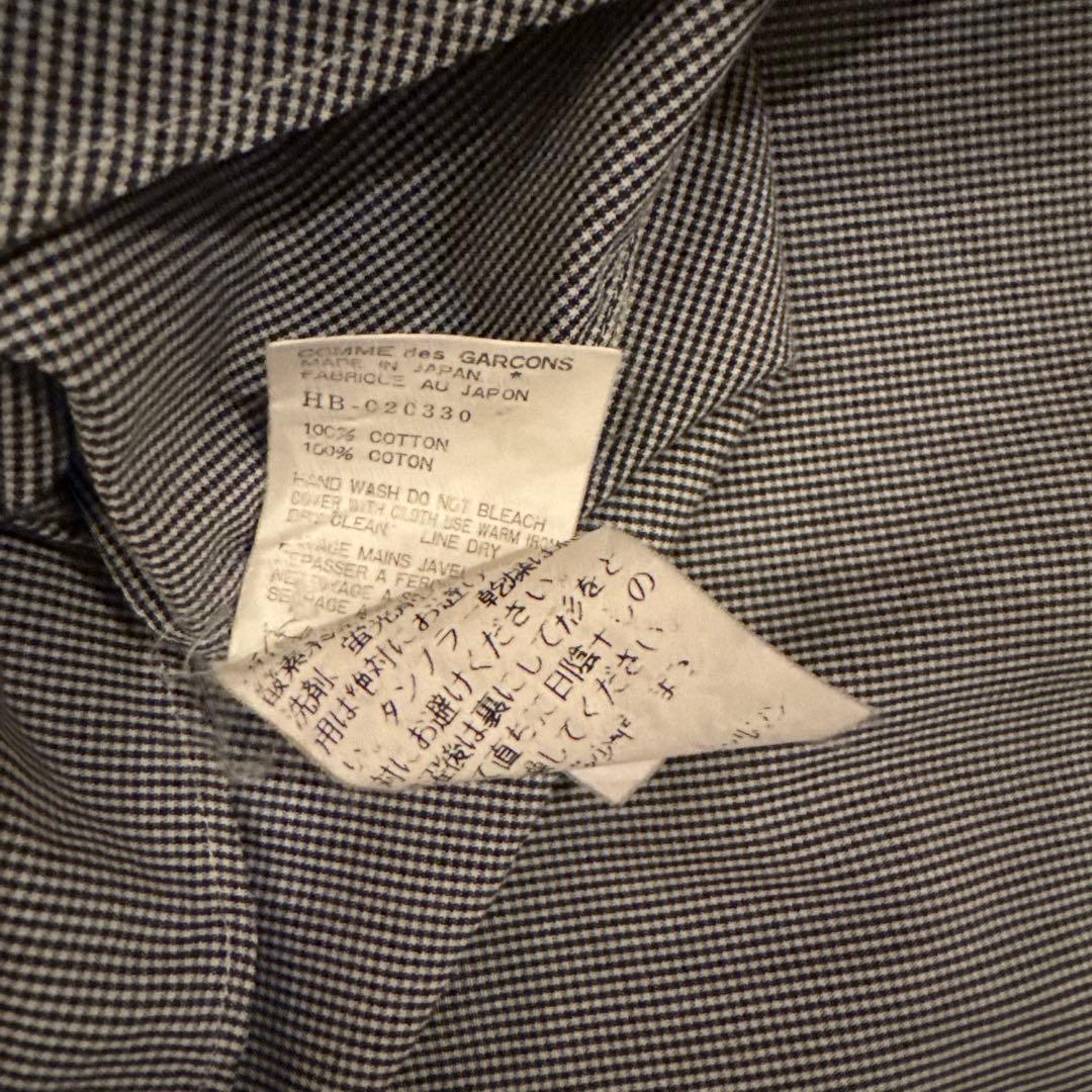 ギャルソンオム 90s田中オム ギンガムチェックシャツ