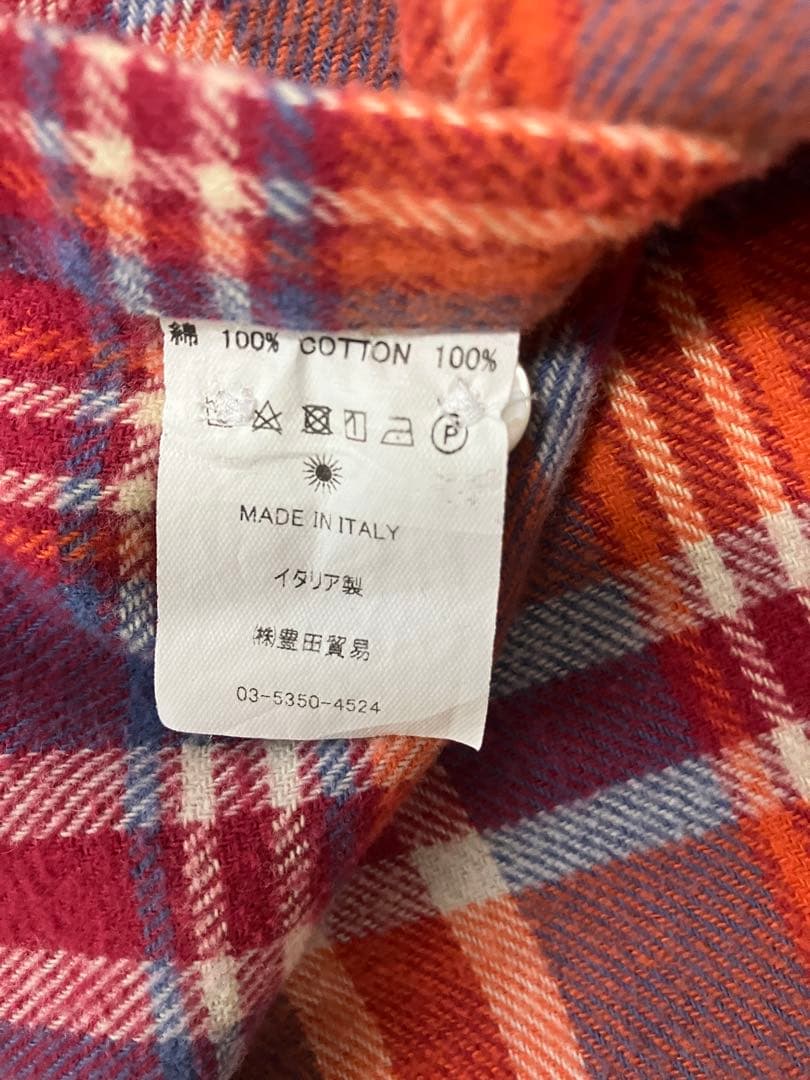 giannetto ジャンネット フランネル レッド シャツ 39/Mサイズ