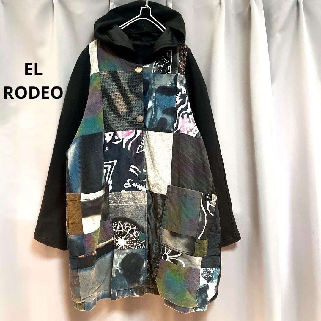 EL RODEO 異素材パッチワークアウター オーバーサイズ 個性的