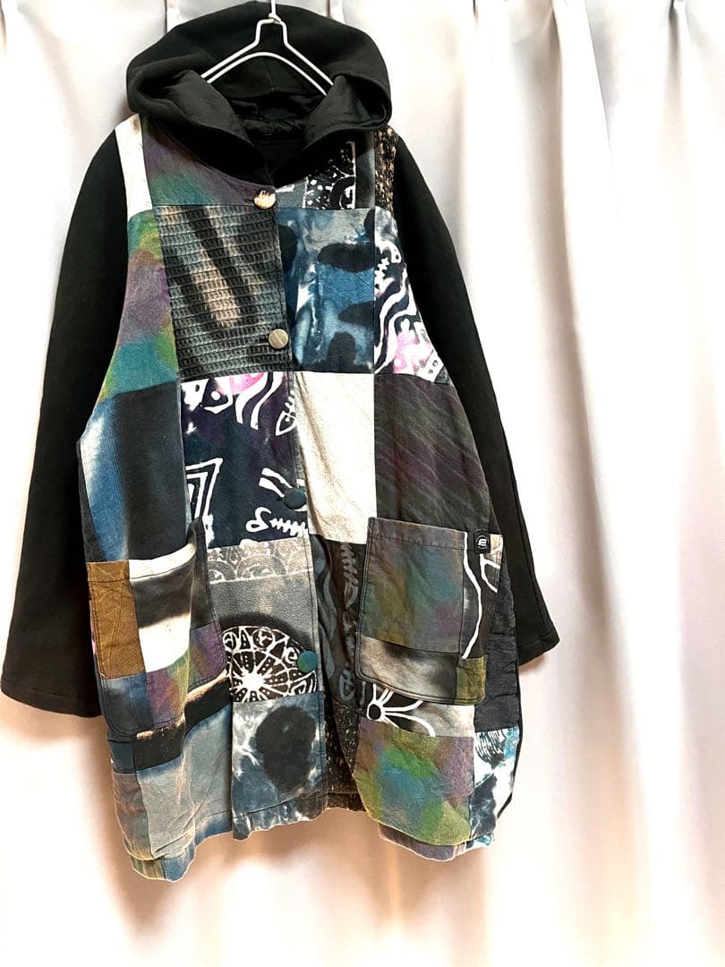 EL RODEO 異素材パッチワークアウター オーバーサイズ 個性的