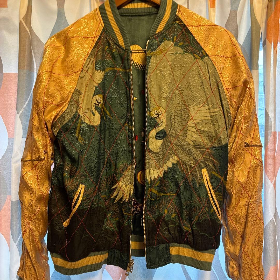 花旅楽団　スクリプトスカジャン　S