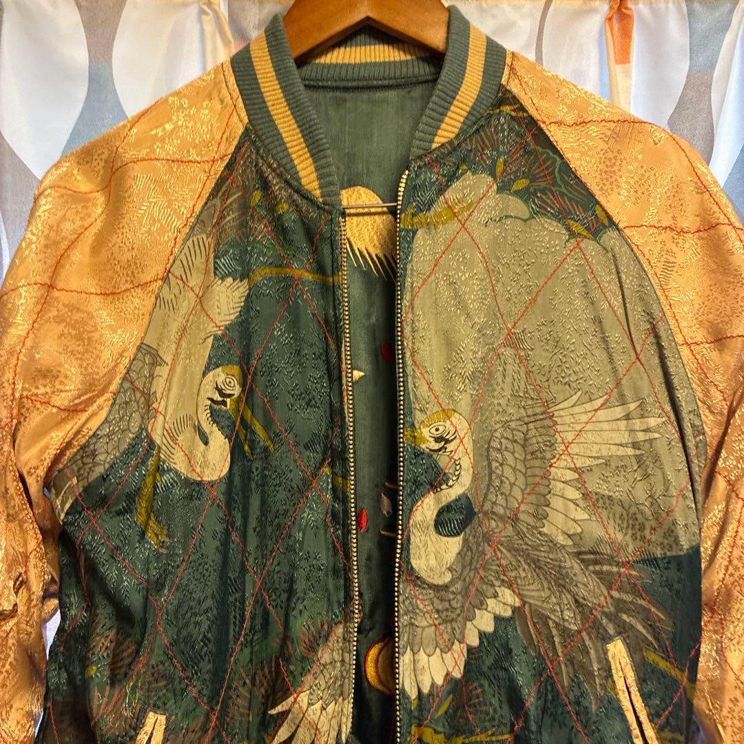 花旅楽団　スクリプトスカジャン　S