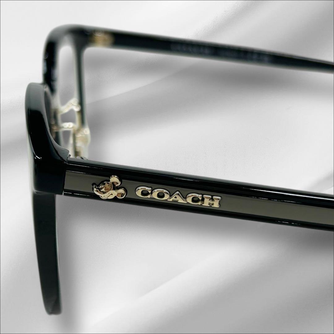 現行✨COACH ディズニーコラボ　ブラックフレーム メガネサングラス