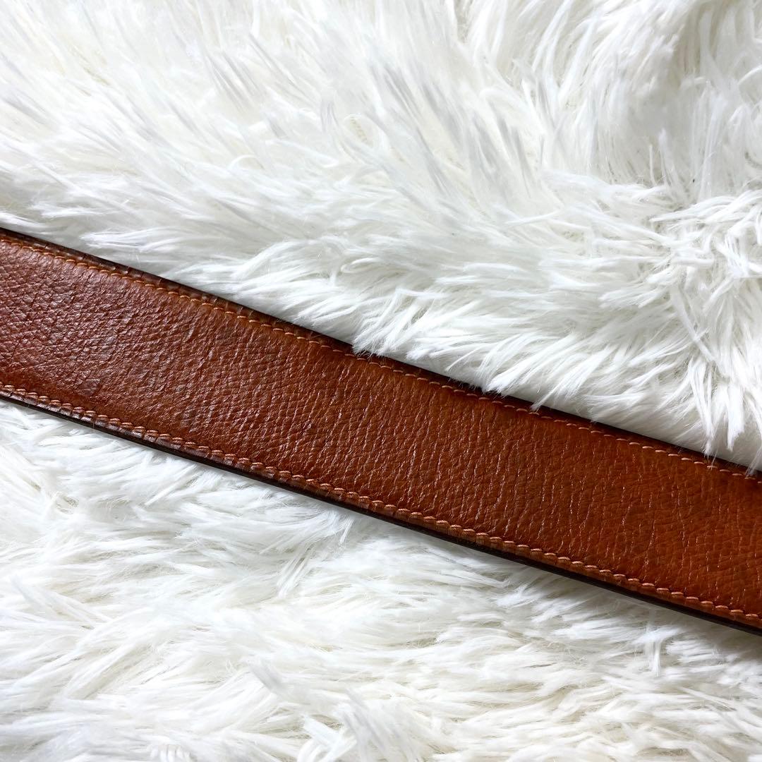 エルメス　HERMES レディース　ベルト　ブラウン　ゴールドバックル