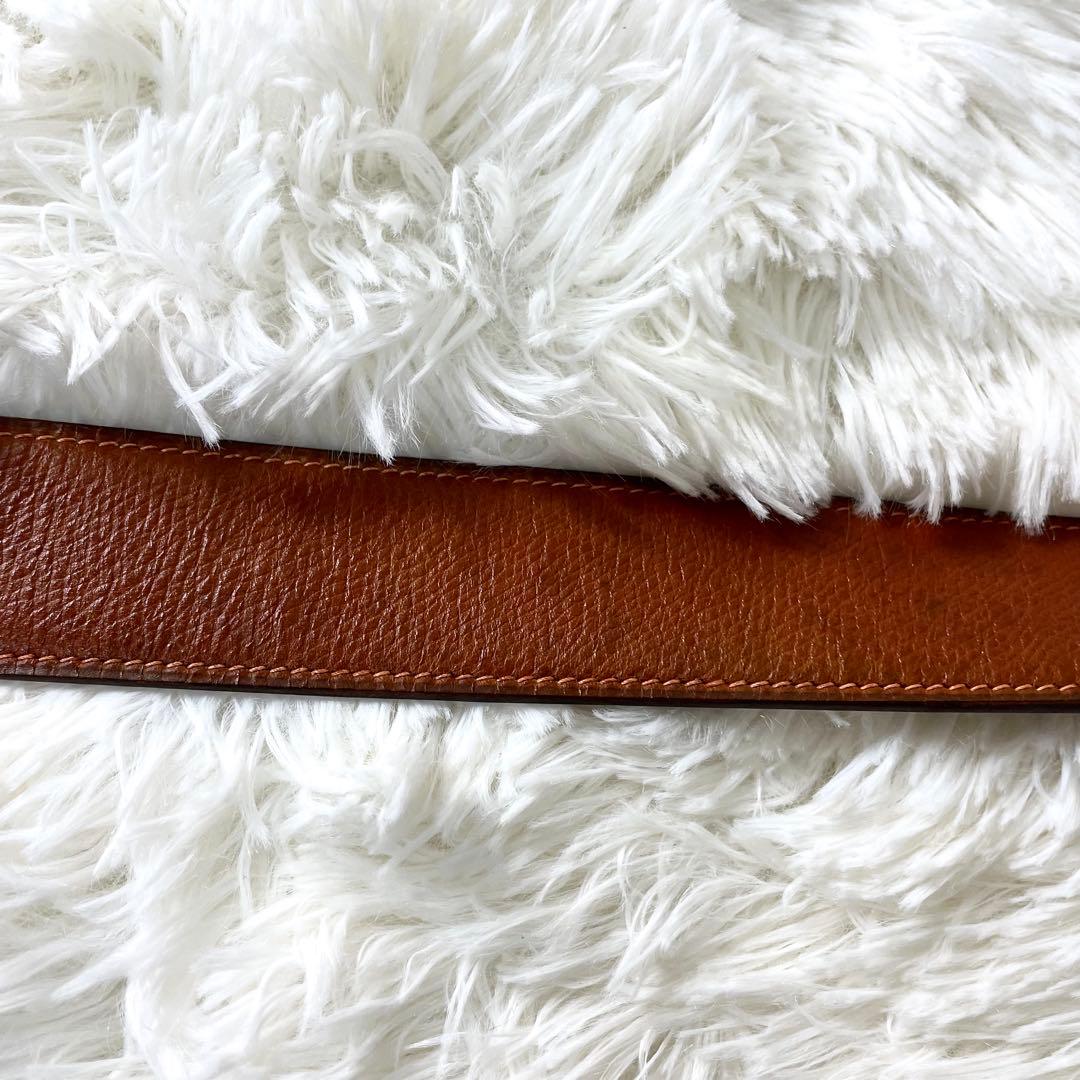 エルメス　HERMES レディース　ベルト　ブラウン　ゴールドバックル