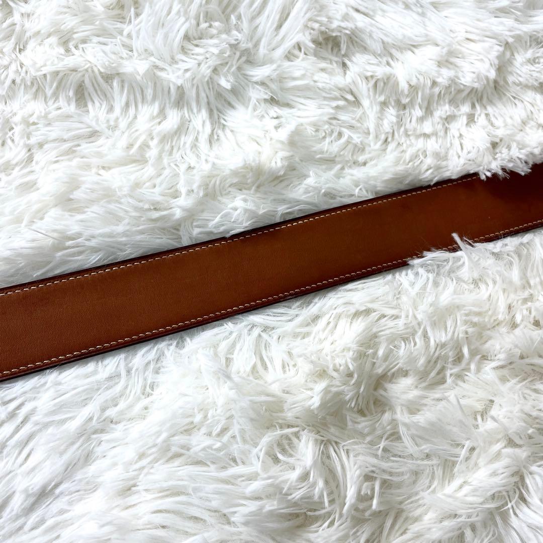 エルメス　HERMES レディース　ベルト　ブラウン　ゴールドバックル