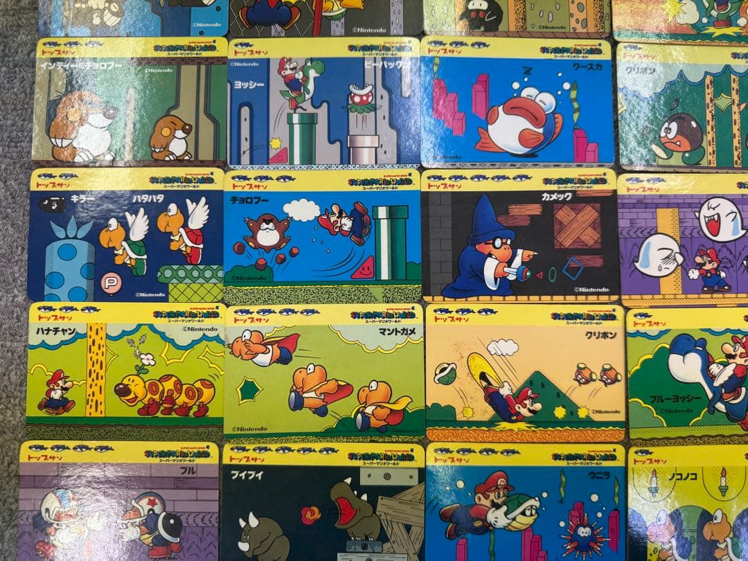 スーパーマリオ　当時物　カードまとめ売り　てれびでんわ　トップサン　49枚