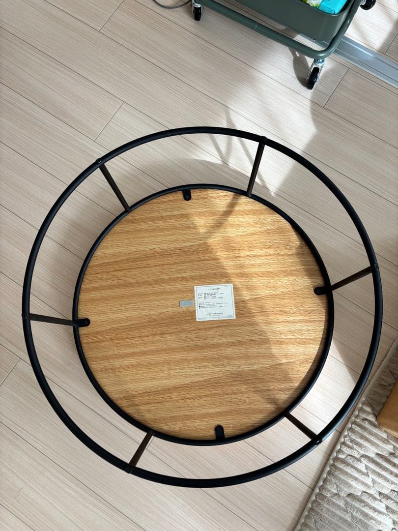 【値下げ】無印良品 ナチュラルウッド 円形センターテーブル