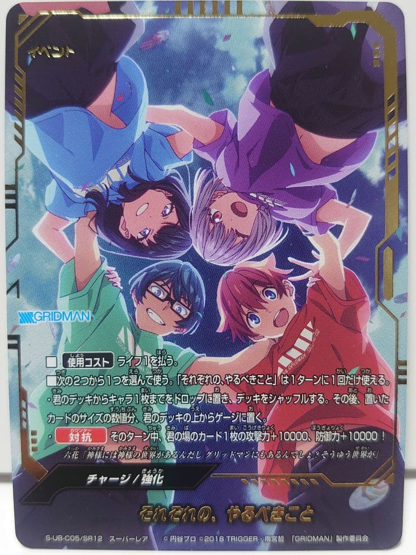 それぞれの、やるべきこと　スーパーレア　バディファイト