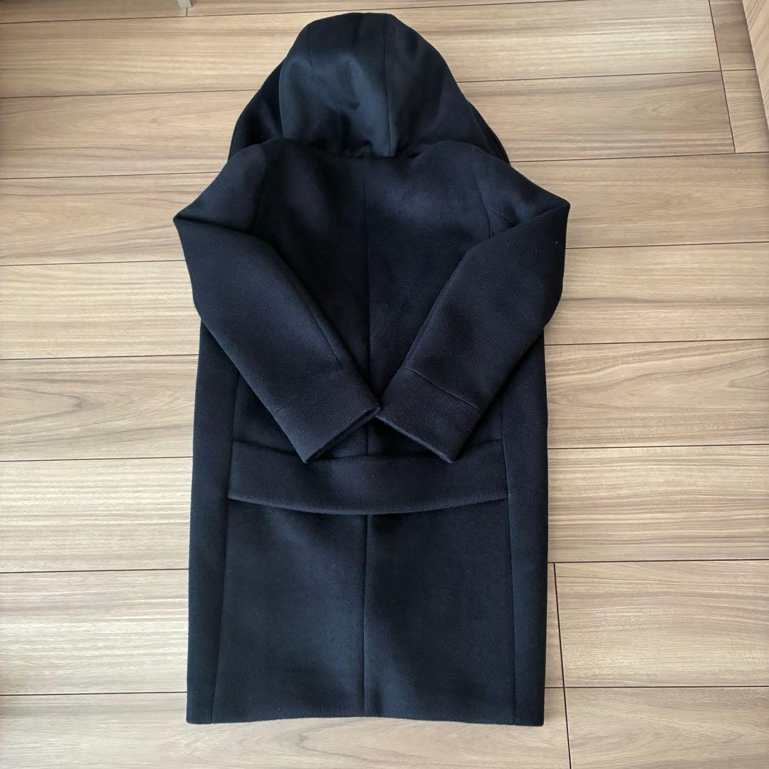 美品イエナ♡サイズ34 二重織りシャルムフードコクーンコート