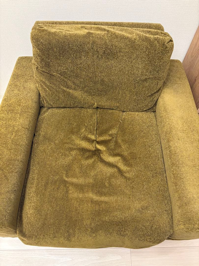 【6/22までの出品】ReCENO リセノ 1人用ソファ folk オリーブ