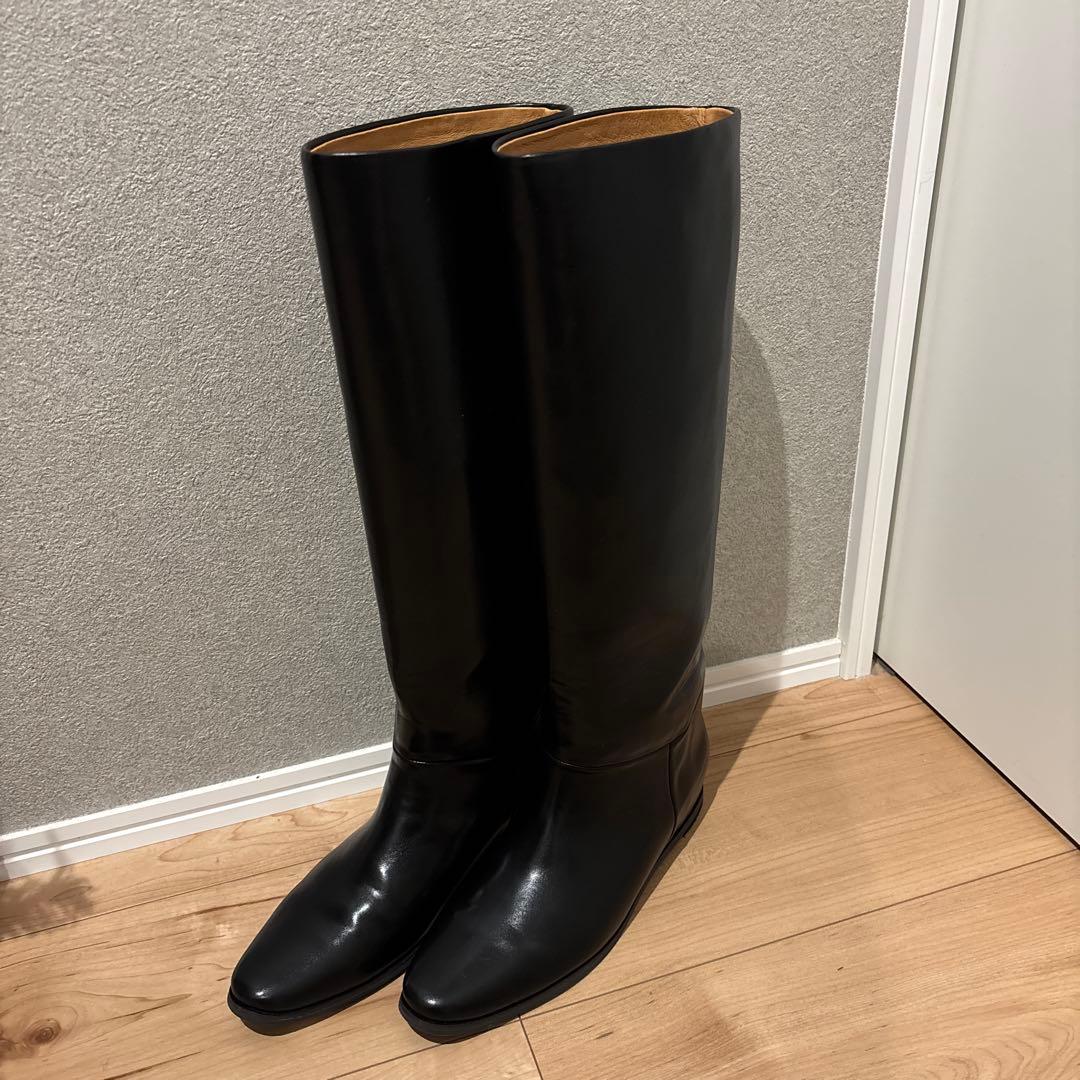 【LETALON】2㎝ワイドシャフトロングブーツ（Sサイズ）