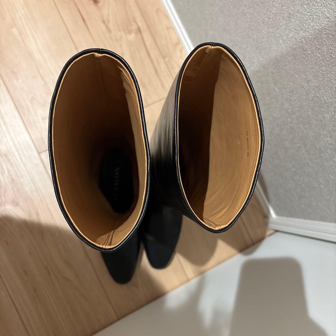 【LETALON】2㎝ワイドシャフトロングブーツ（Sサイズ）