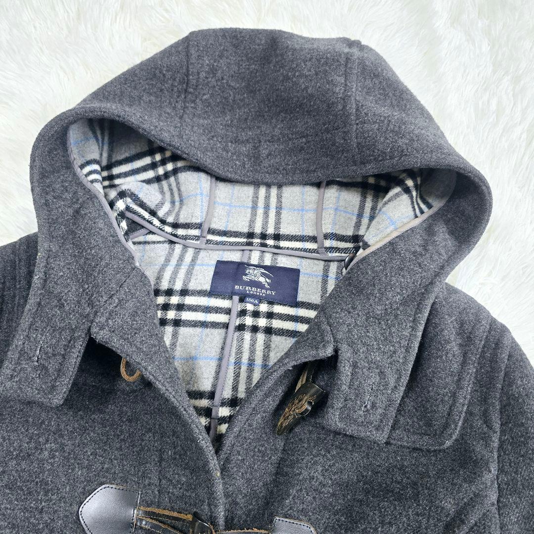 バーバリー ロンドン ノバチェック ダッフルコート グレー