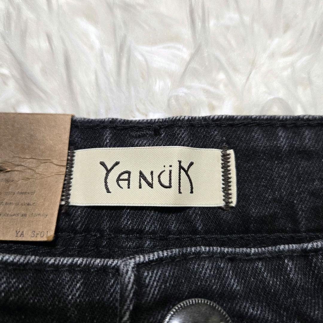 【未使用タグ付】YANUK ★ ヤヌーク フレア デニムパンツ ストレッチ 黒
