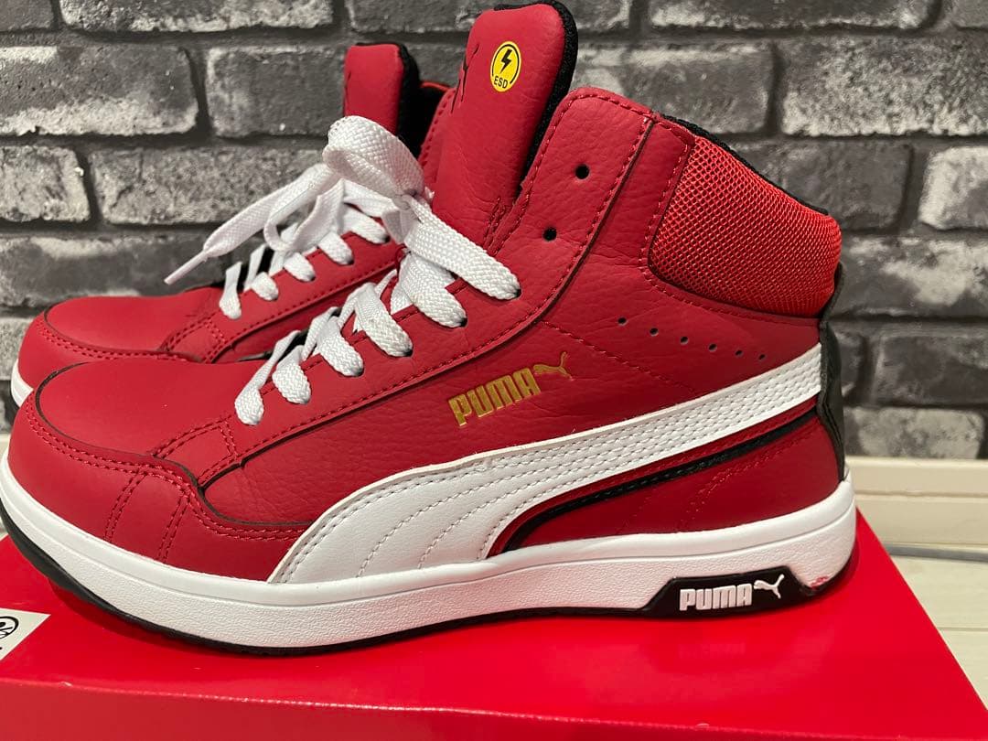 PUMAプーマ安全靴スニーカーセーフティー靴衝撃吸収制電作業26.5センチ