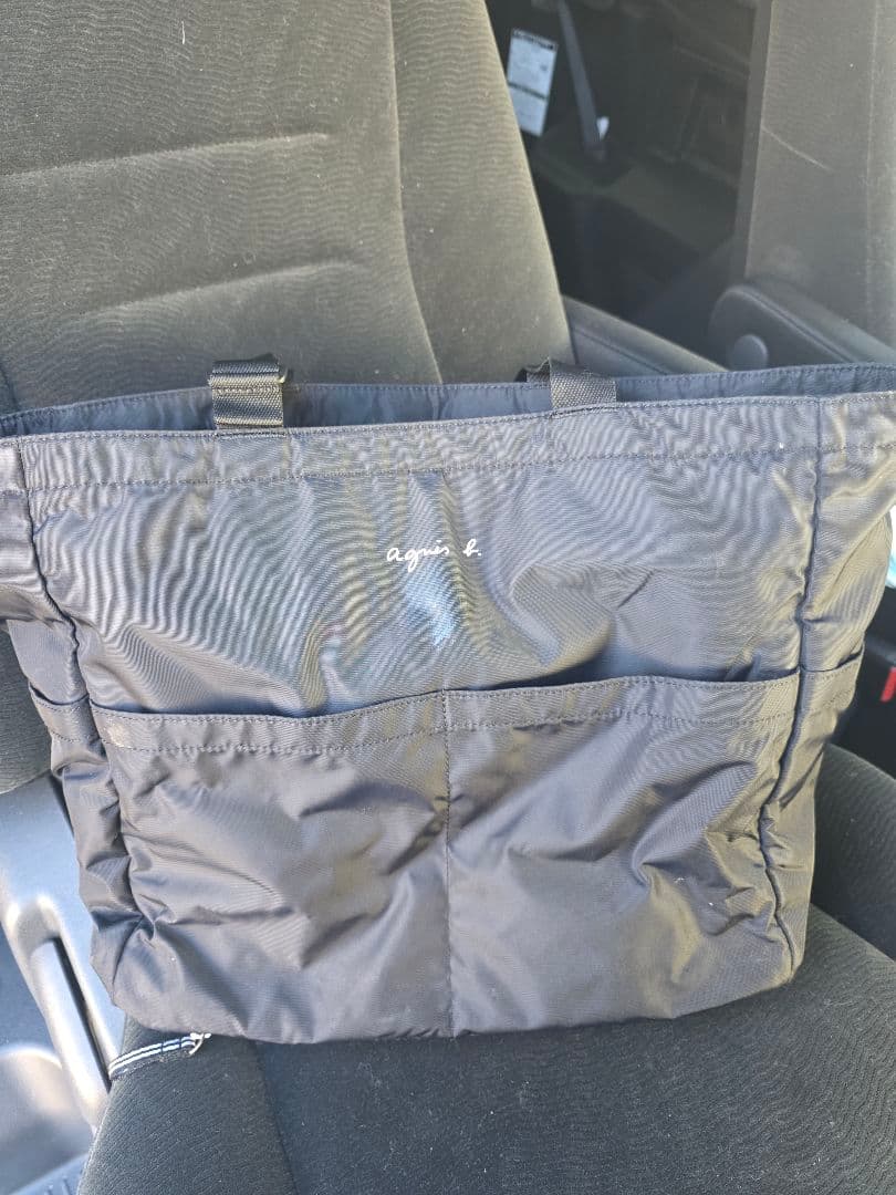 超美品agnès b. 黒 マザーズバッグ