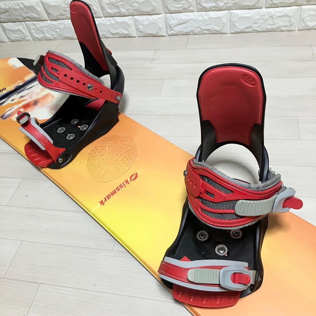 バック付/kissmarkキスマーク スノーボード148cm/DRAKEバインL