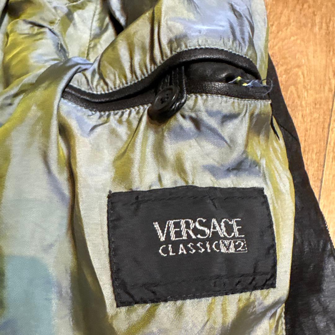 M*A様 VERSACE CLASSIC V2 レザージャケット SIZE 48