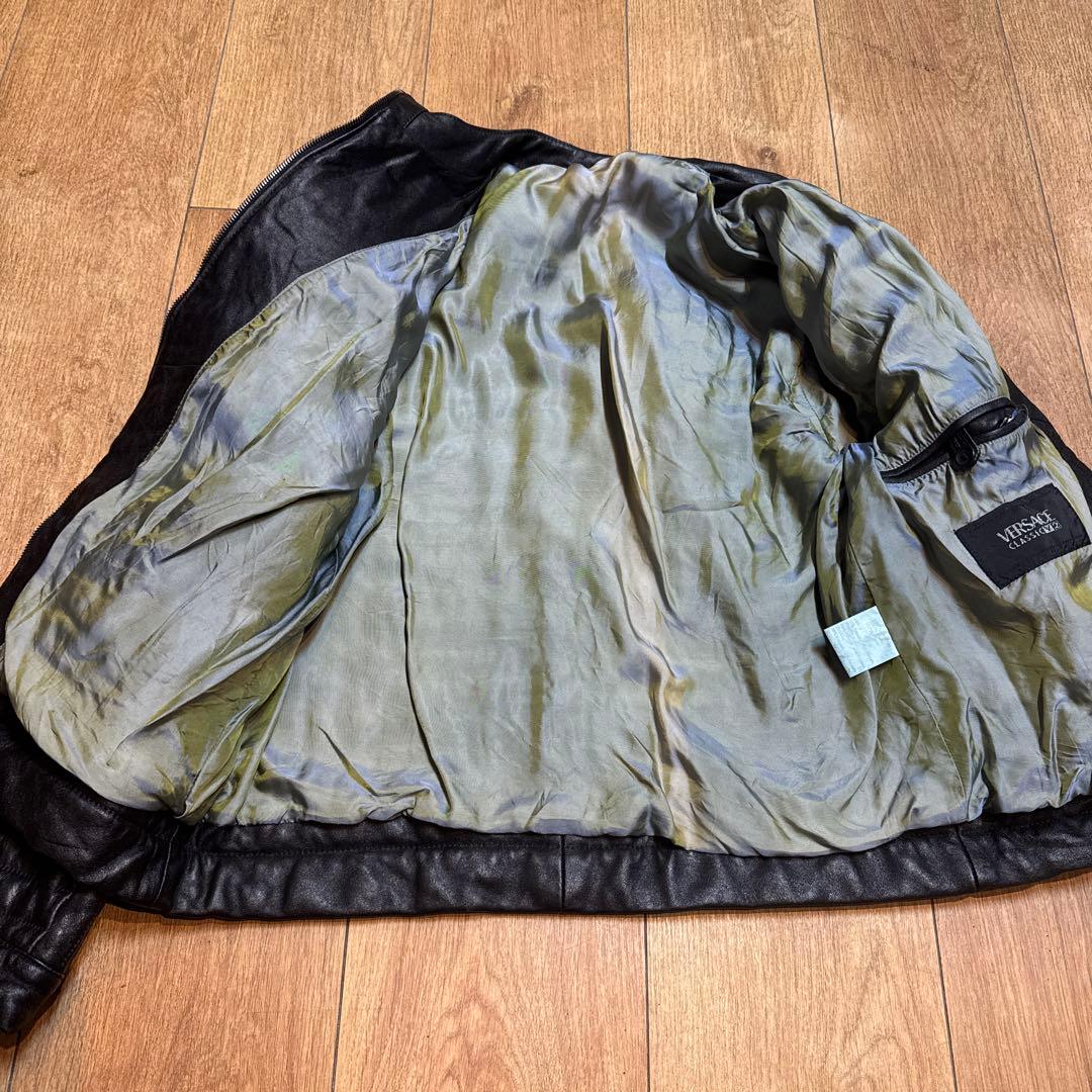 M*A様 VERSACE CLASSIC V2 レザージャケット SIZE 48