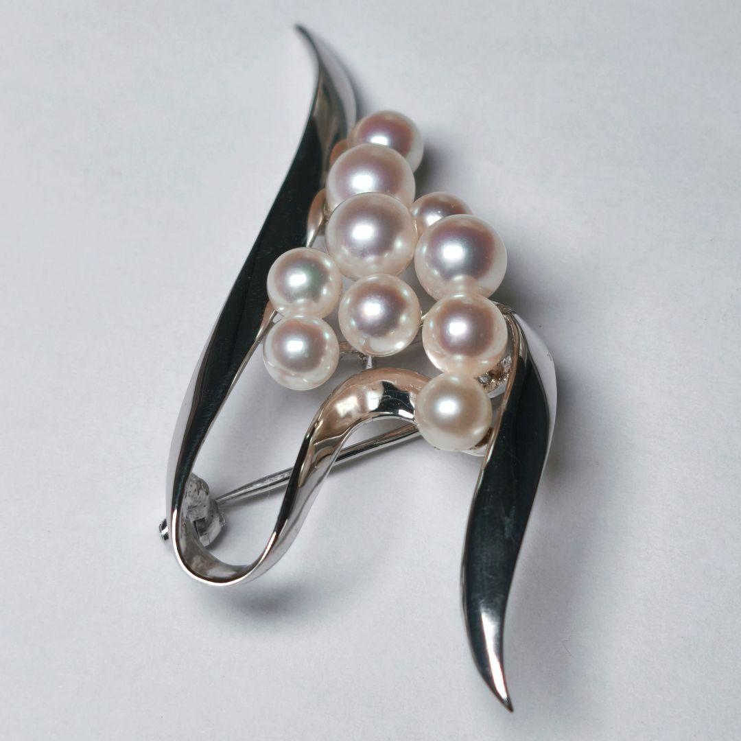 【美品 最高級】ミキモト ブローチ パール フォーマル 10珠 皇室御用達