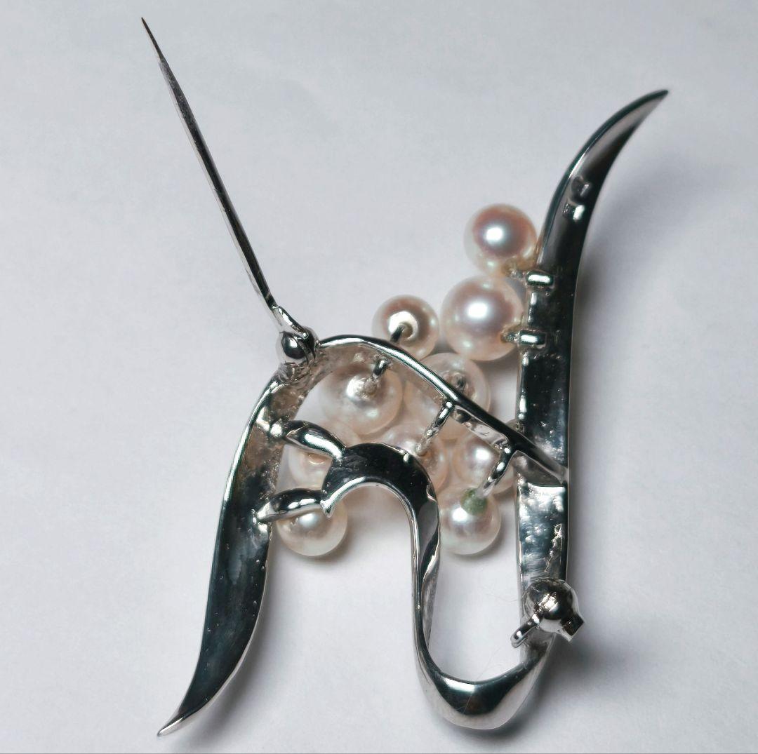 【美品 最高級】ミキモト ブローチ パール フォーマル 10珠 皇室御用達