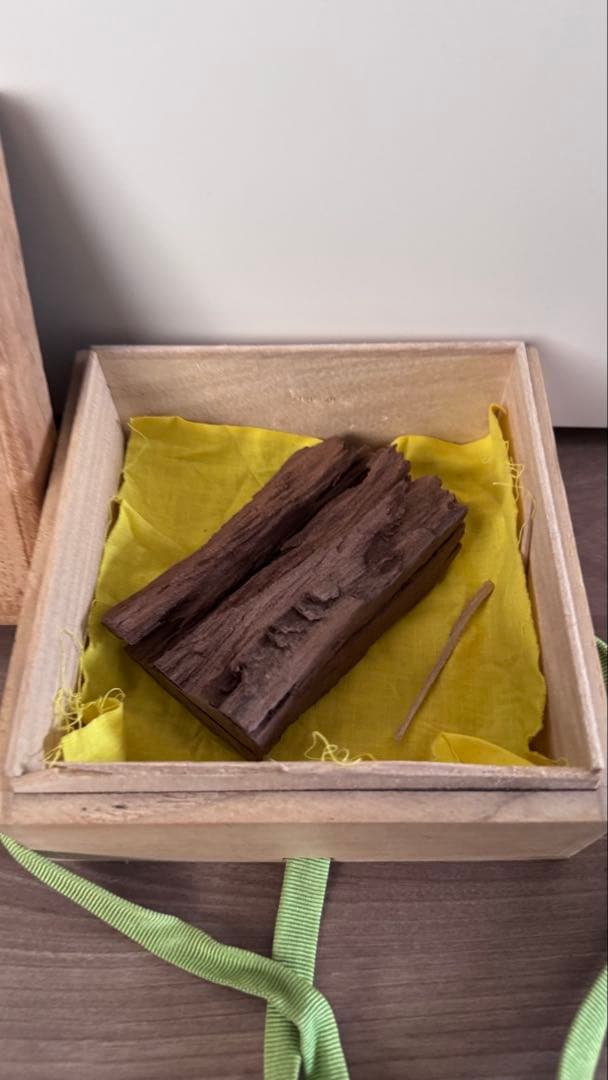 御家流香道《伽羅》落款印　108g 香木　沈香　茶道具　ベトナム産