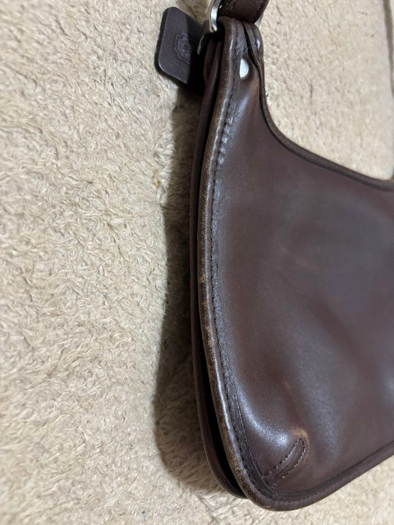 OLD COACH レザーショルダーバッグ オールドコーチ レザーポシェット