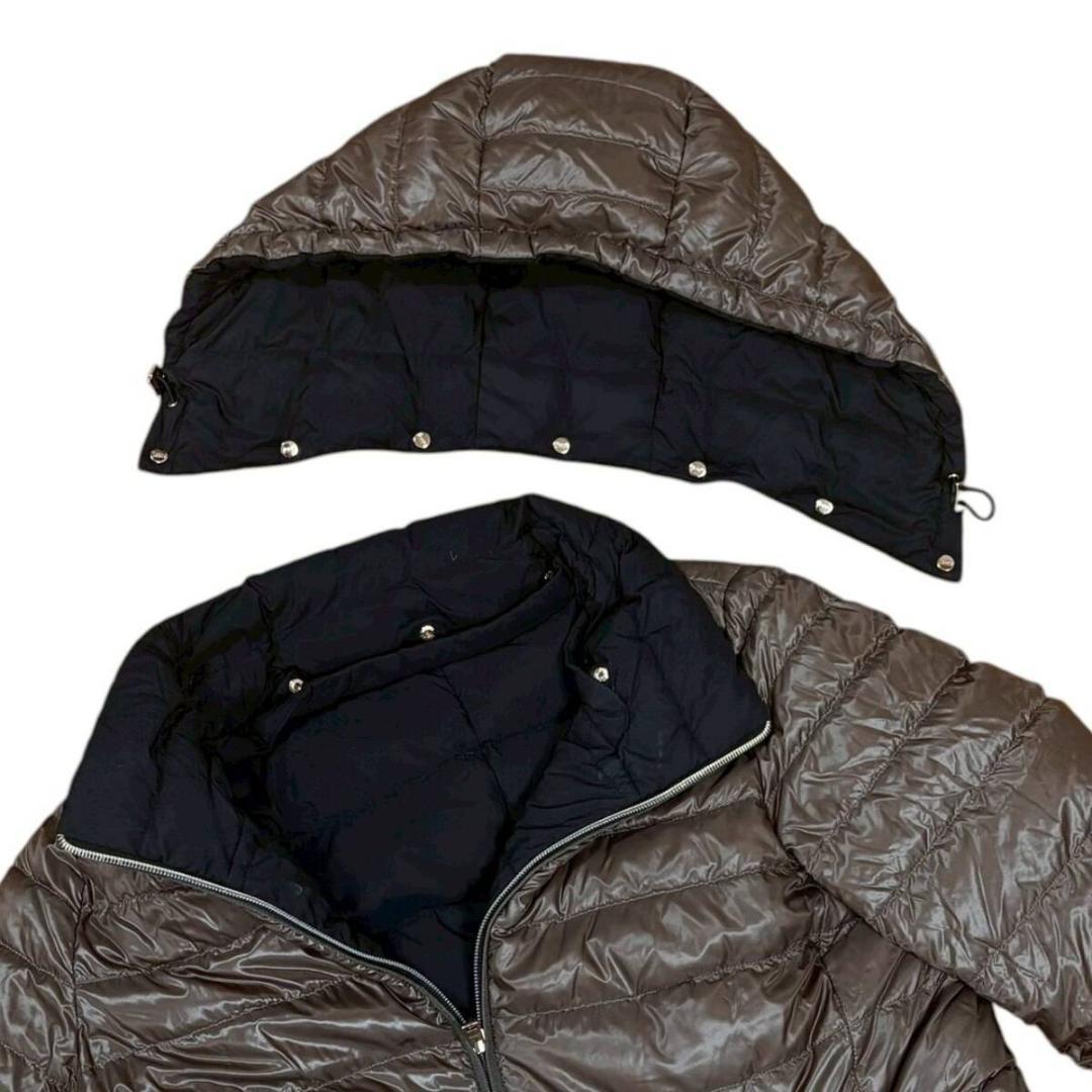 か*ん様 ヘルノ ダウンコート ダウンジャケット リバーシブル フード付き 48