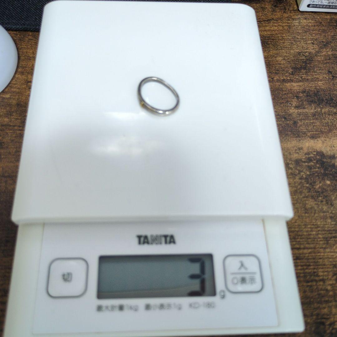 SILVER1000　K24　刻印リング　金ゴールド十字架　シルバーリング