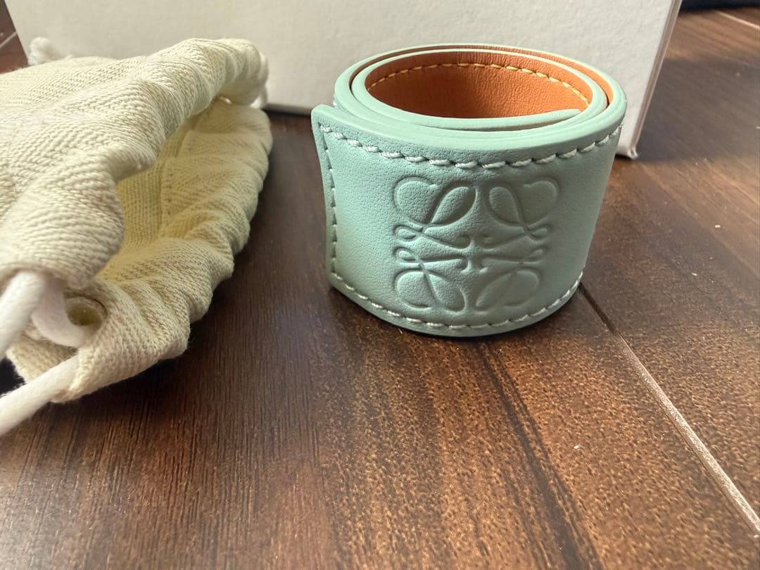 【未使用】LOEWE スモールスラップブレスレット グリーン
