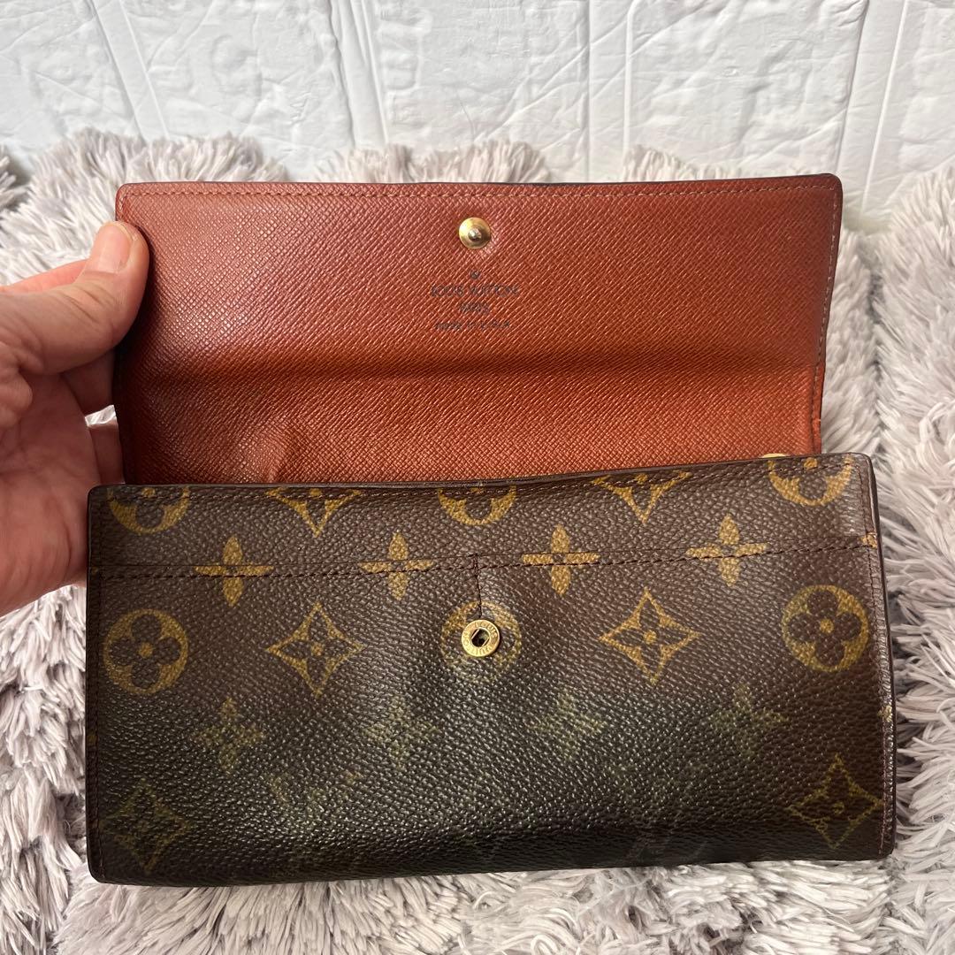 ルイヴィトン　モノグラム　長財布　ポルトモネクレディ　メンズ　レディース