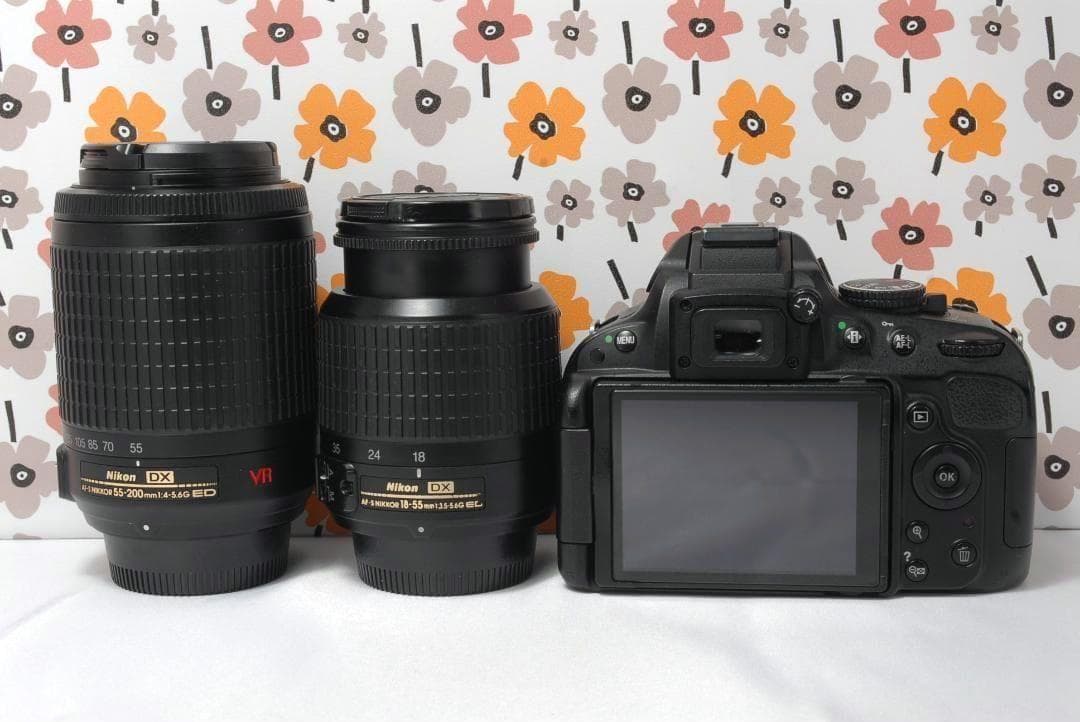 ❤Nikon D5100❤秋の行楽シーズンに❤Wレンズ❤スマホ転送OK❤美品❤