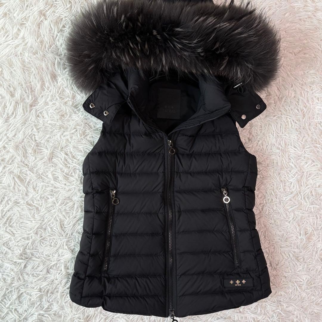 未使用級/高年式✨タトラス オルシエラ ダウンベスト 3way ダブルジップ 黒
