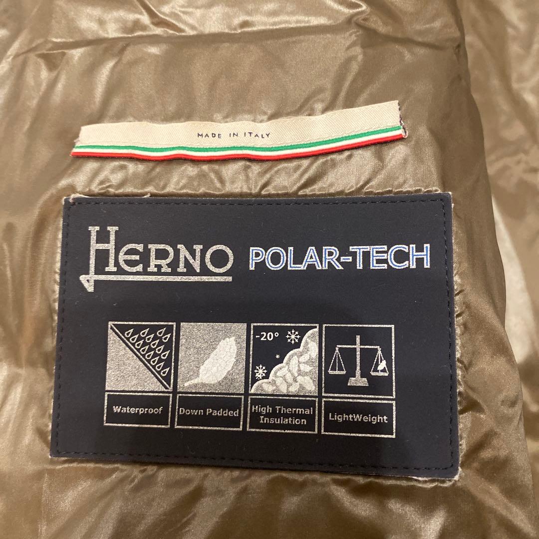 HERNO ヘルノ ニット切り替え ドッキング ダウンコート 44