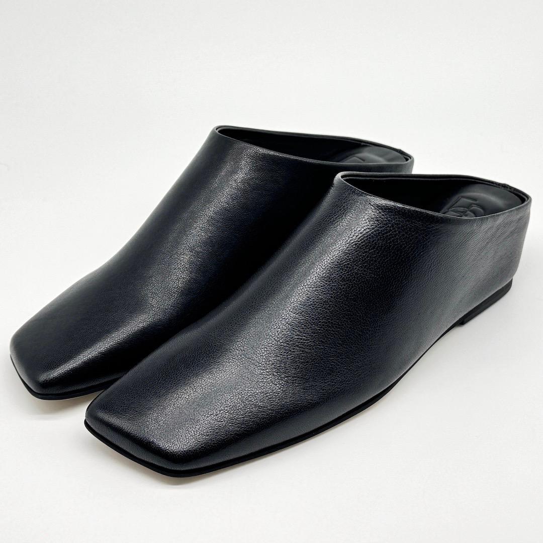 ETRE TOKYO 25SS インヒールレザーミュール 38 ブラック