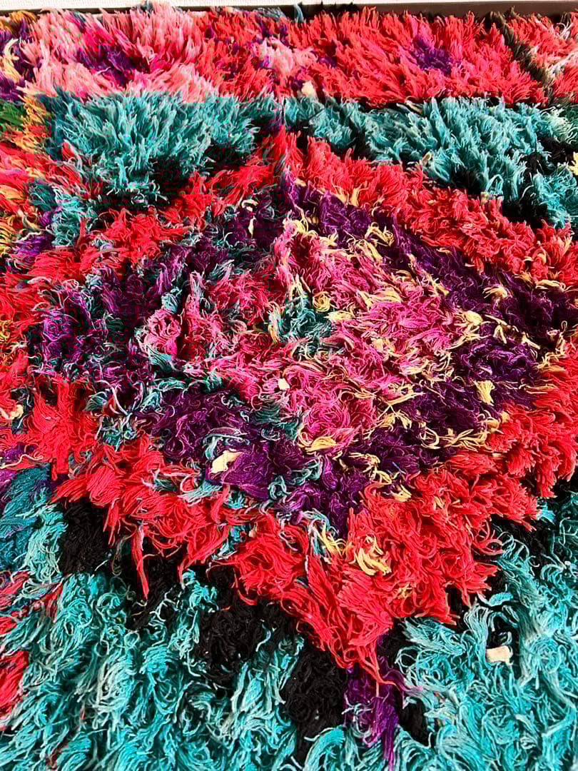 クリスマス限定価格‼️モロッコラグボシャルウィットヴィンテージラグ大判