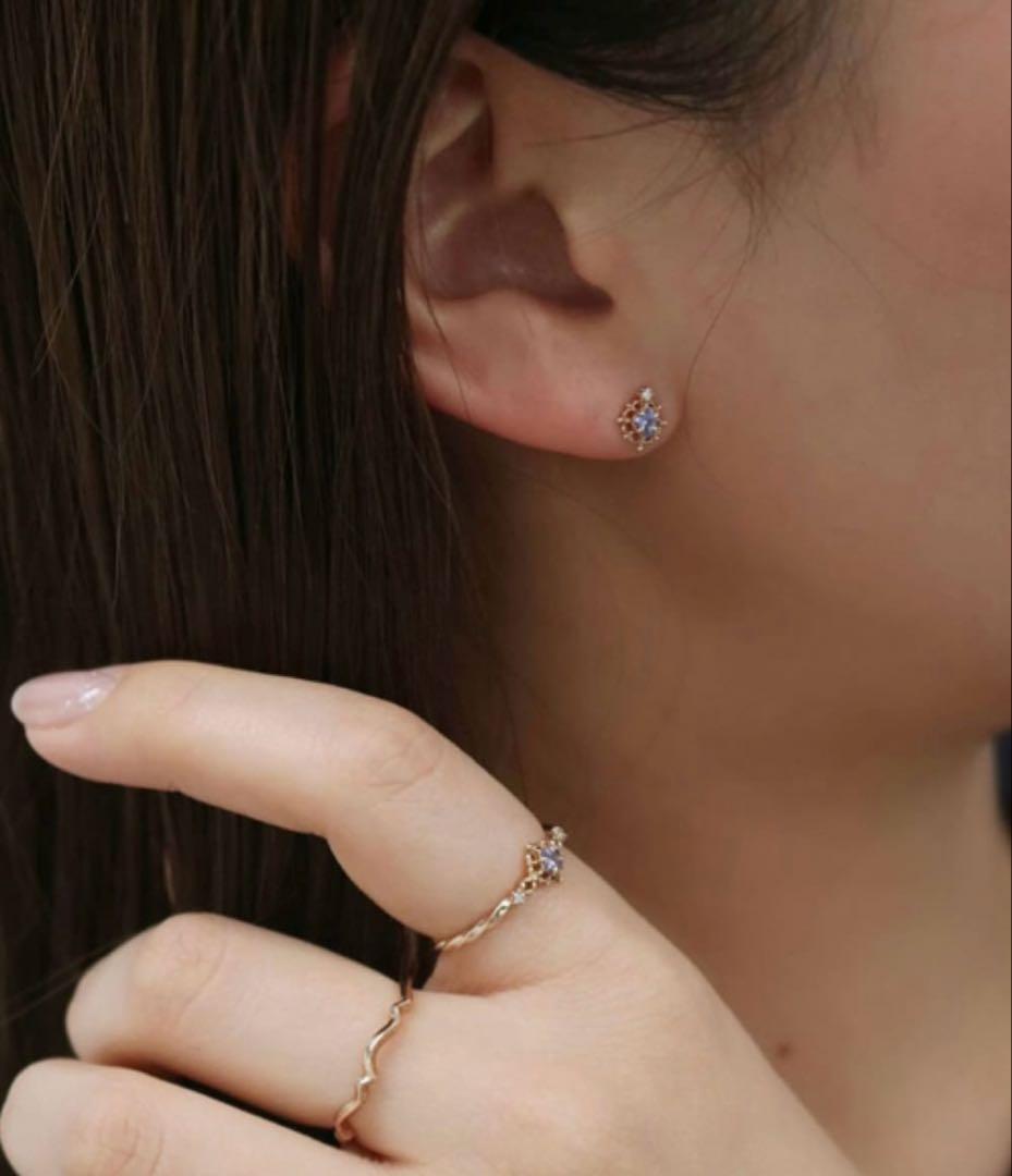 ノジェス　K5タンザナイトリング　13号　ダイヤモンド