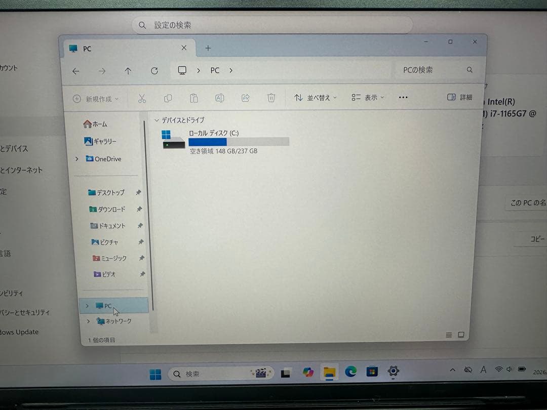 Windowsノート本体 5.VAIO Pro VJPK i7-1165G7 32Gb 512Gb 4K