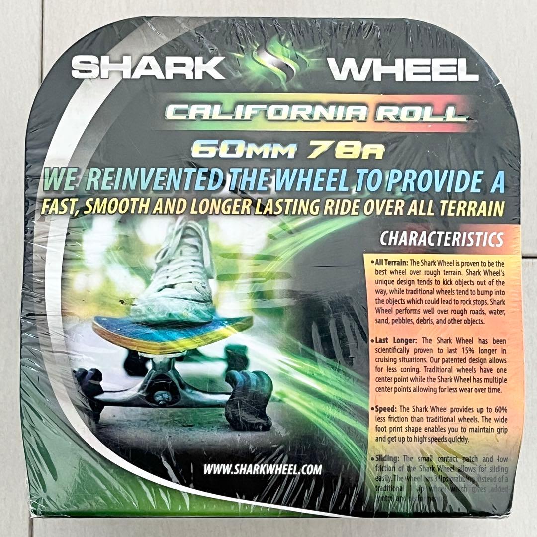 15☆新品 未開封☆ シャークウィール 60mm 78a クリアグリーン