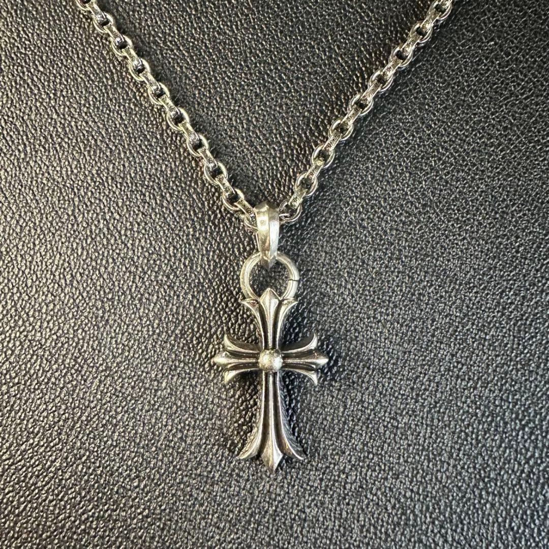 CHクロスペンダントスモール with ベイル　ペーパーチェーン50cm