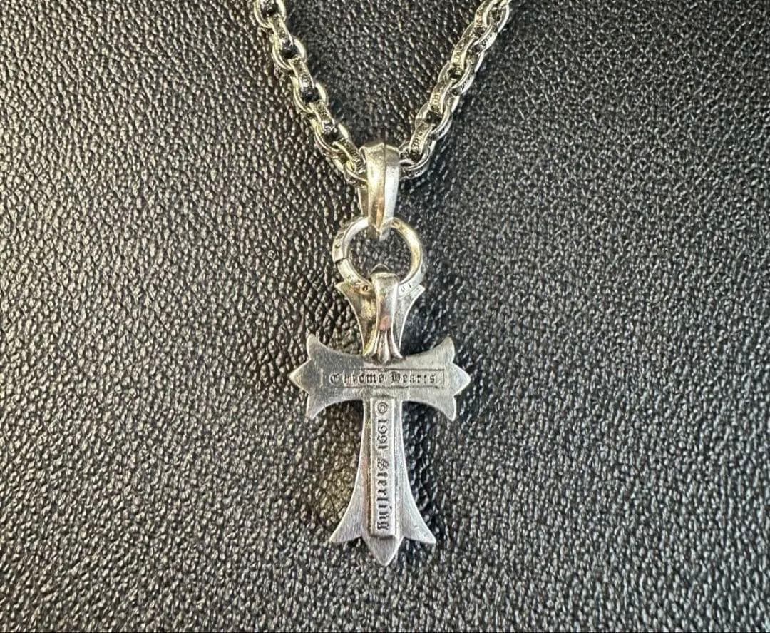 CHクロスペンダントスモール with ベイル　ペーパーチェーン50cm