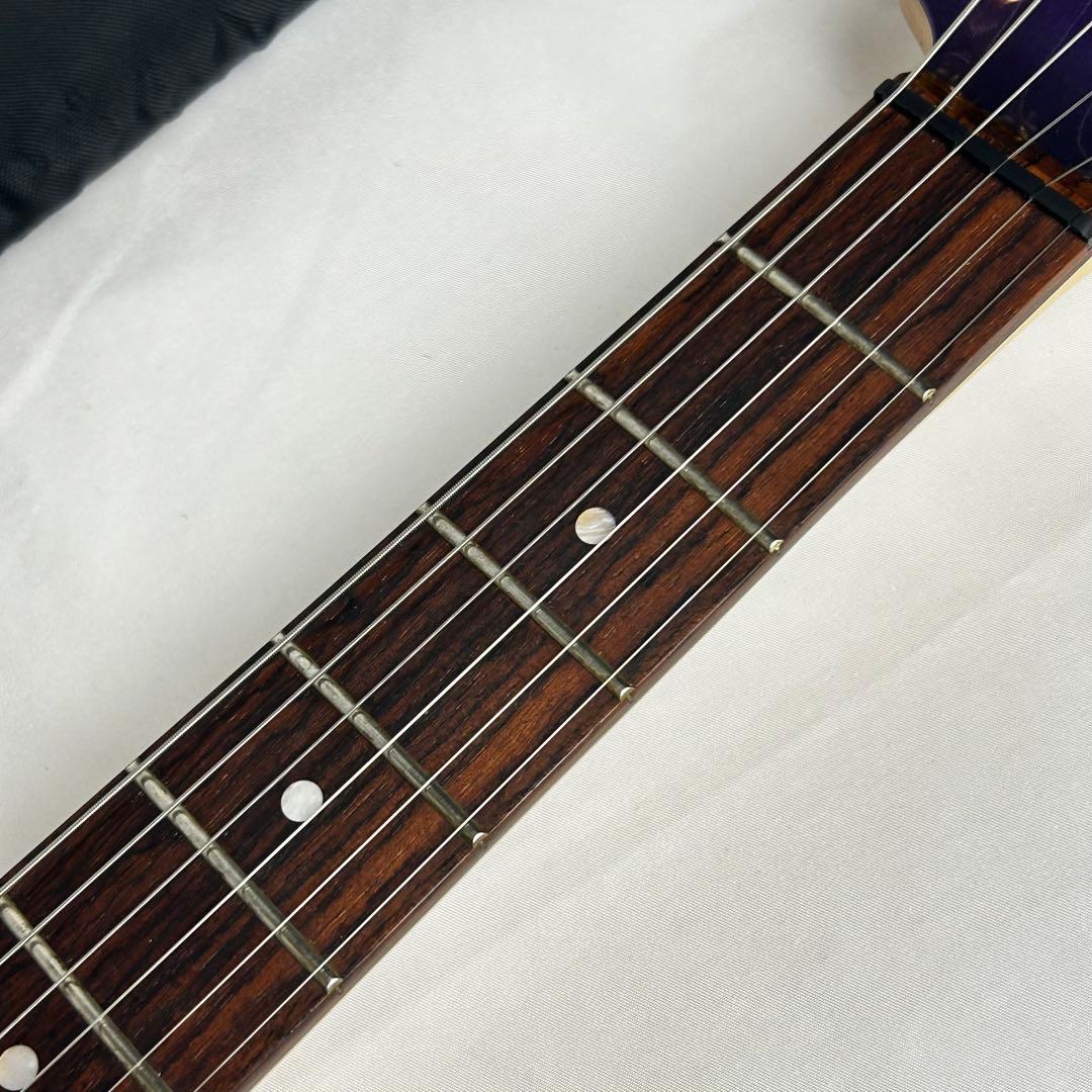 《美品》ZO-3 メタリックパープル アンプ内蔵ミニギター ソフトケース付