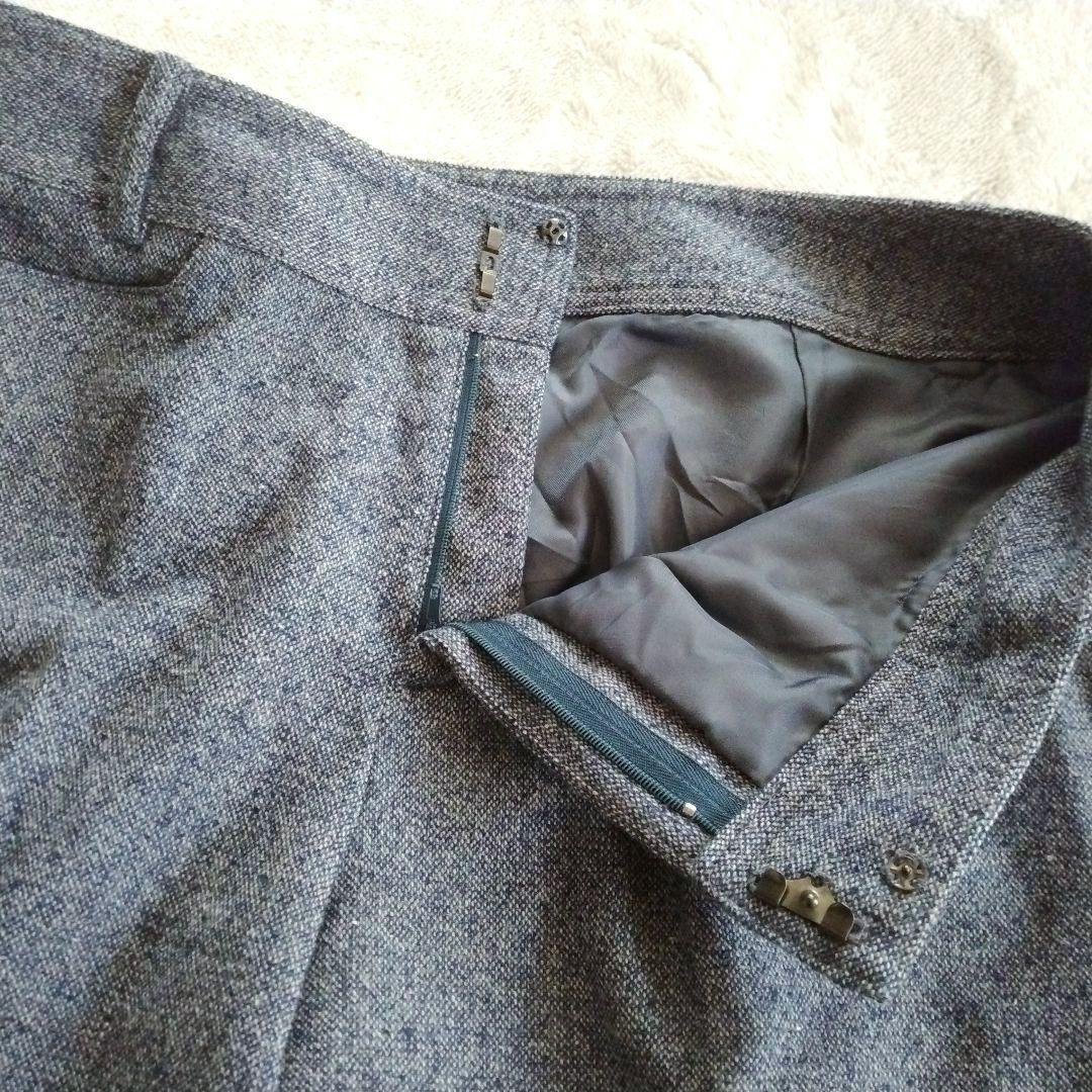 【ニューヨーカー】大きいサイズ 13 ツイード シルク カシミヤ パンツ スーツ