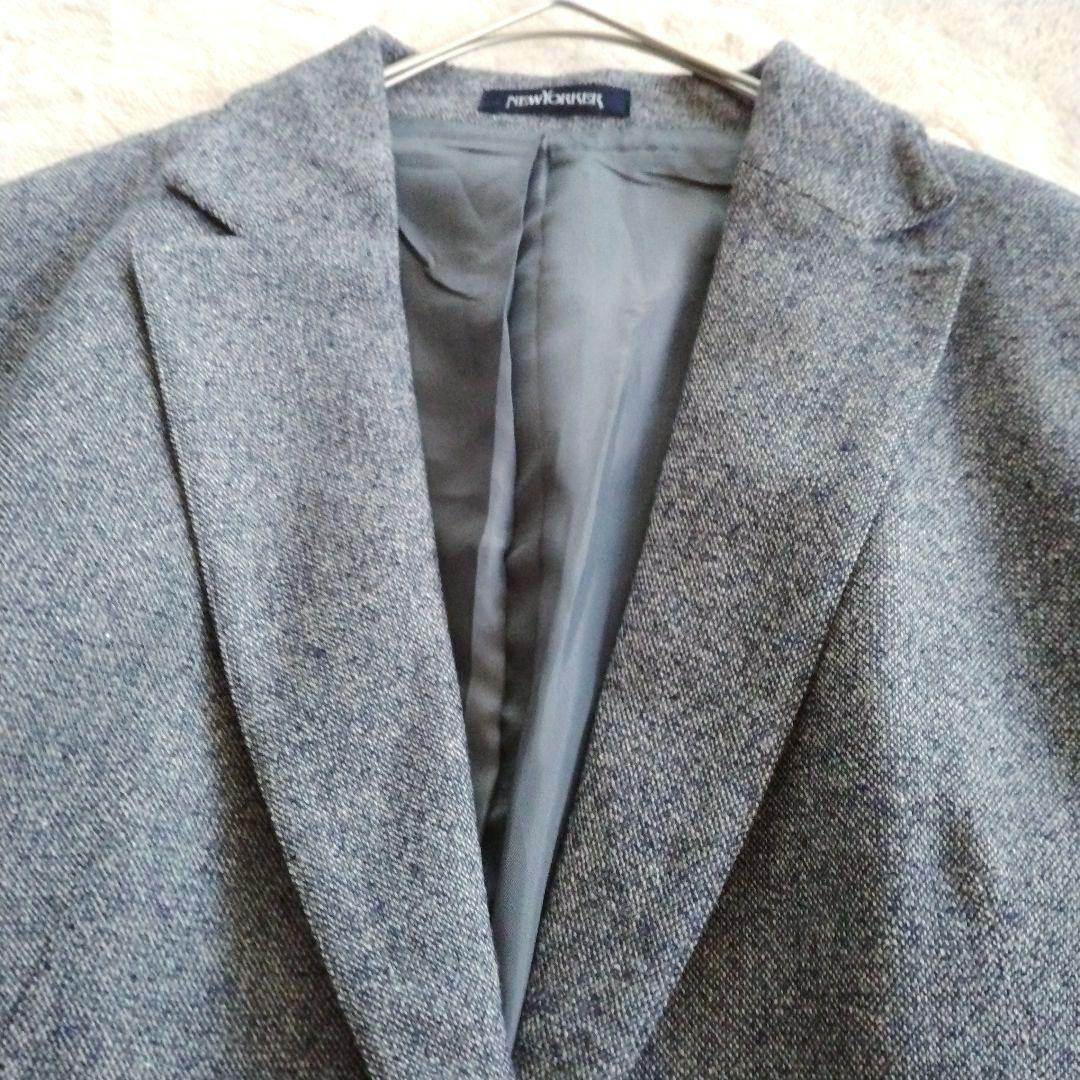 【ニューヨーカー】大きいサイズ 13 ツイード シルク カシミヤ パンツ スーツ