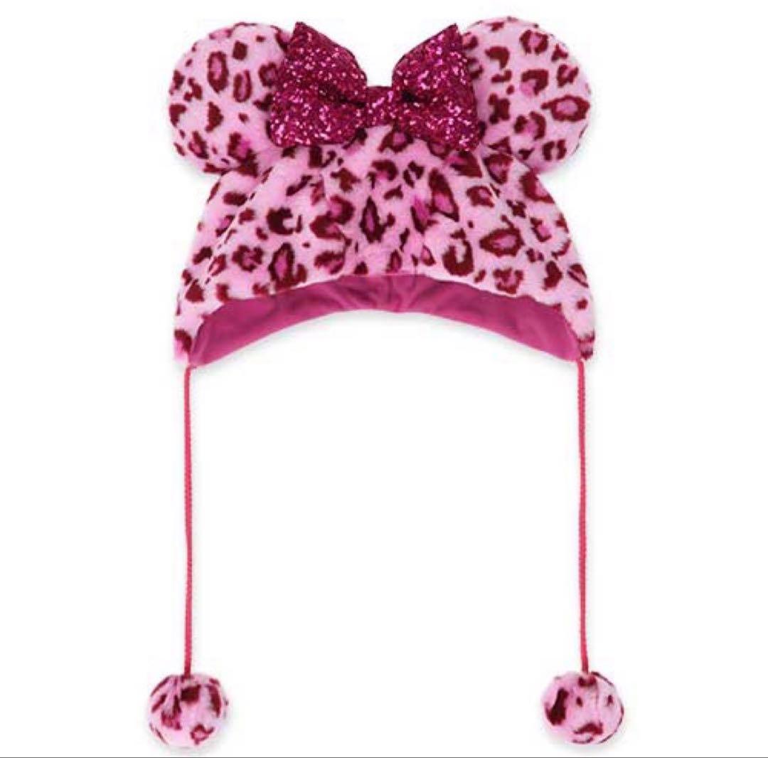 ディズニー ファンキャップ ヒョウ柄 ミニー ピンク レオパード柄 JK